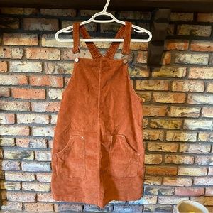 corduroy overall dress